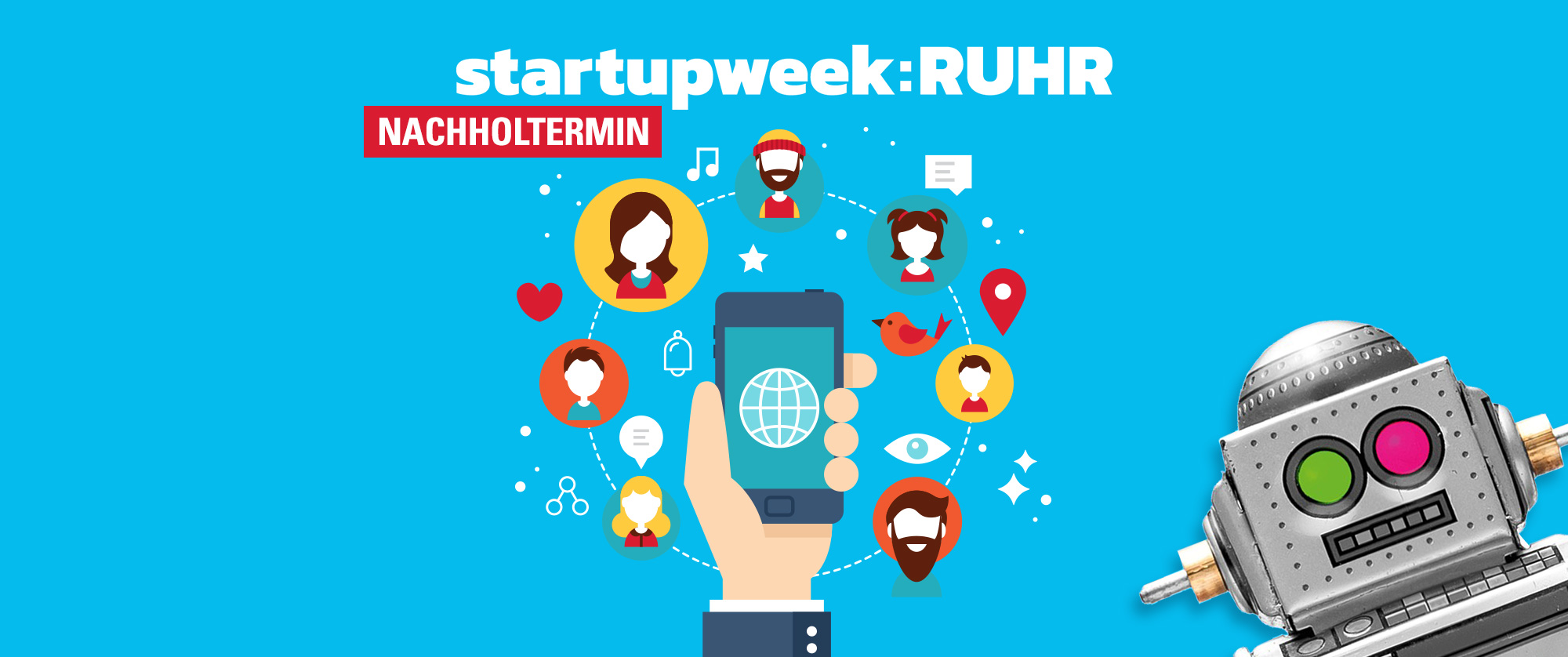 Camp Essen - Startupweek 2018 Social Media Facebook Instagram - Nachholtermin